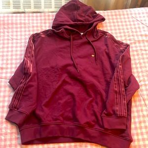 Stylish Women’s Deep Hooded  Adidas Top!